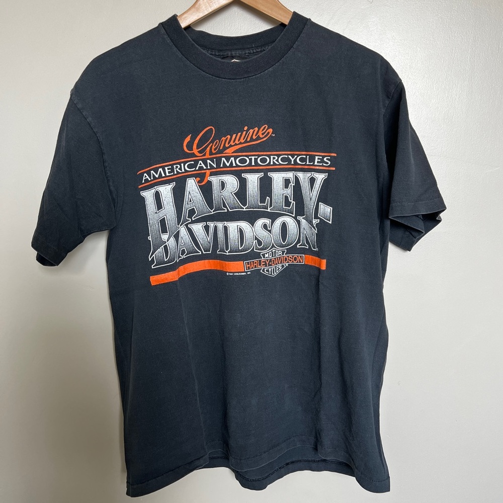 Vintage Harley-Davidson Dallas Texas Black T-Shirt Size Large Unisex